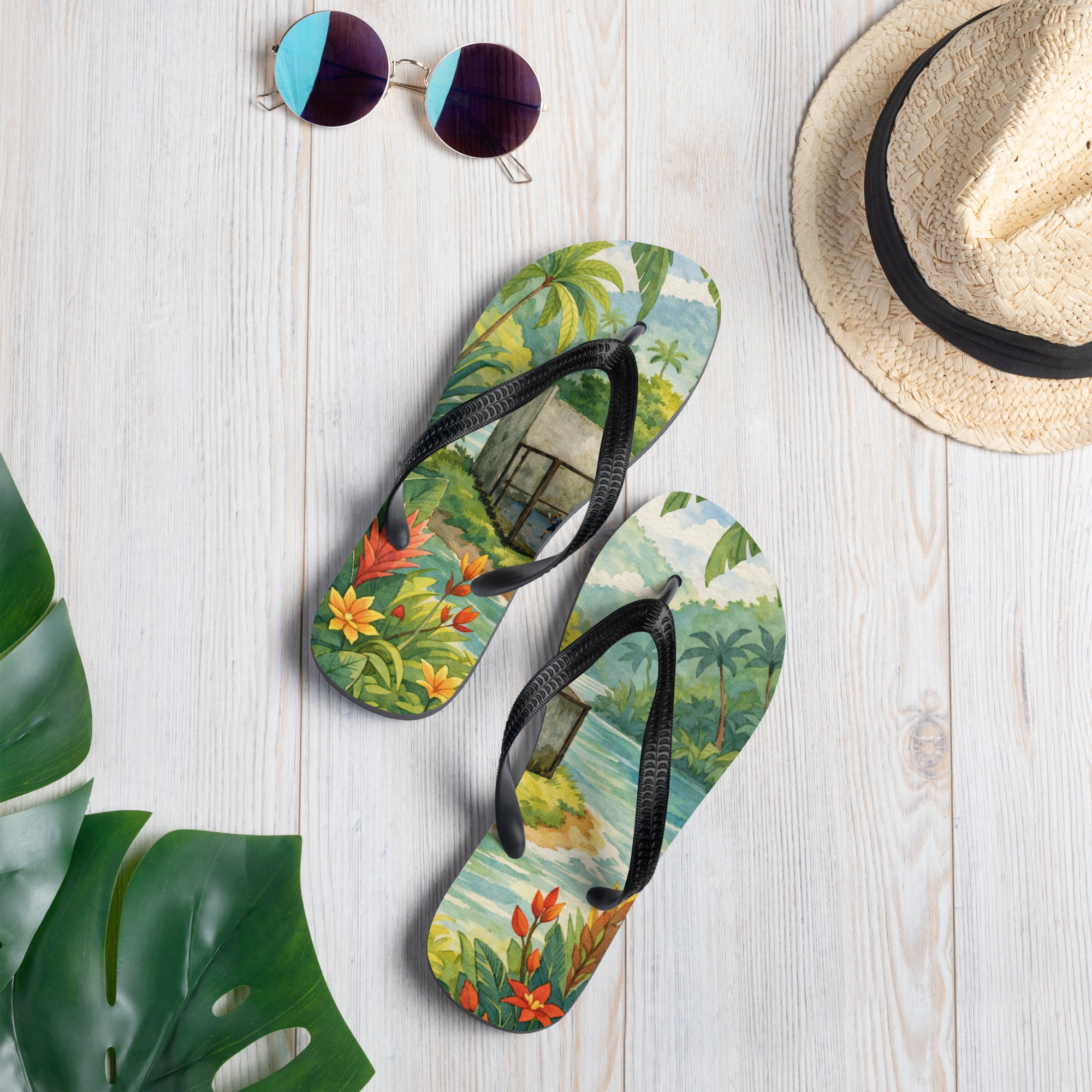 Equall flipflops top view