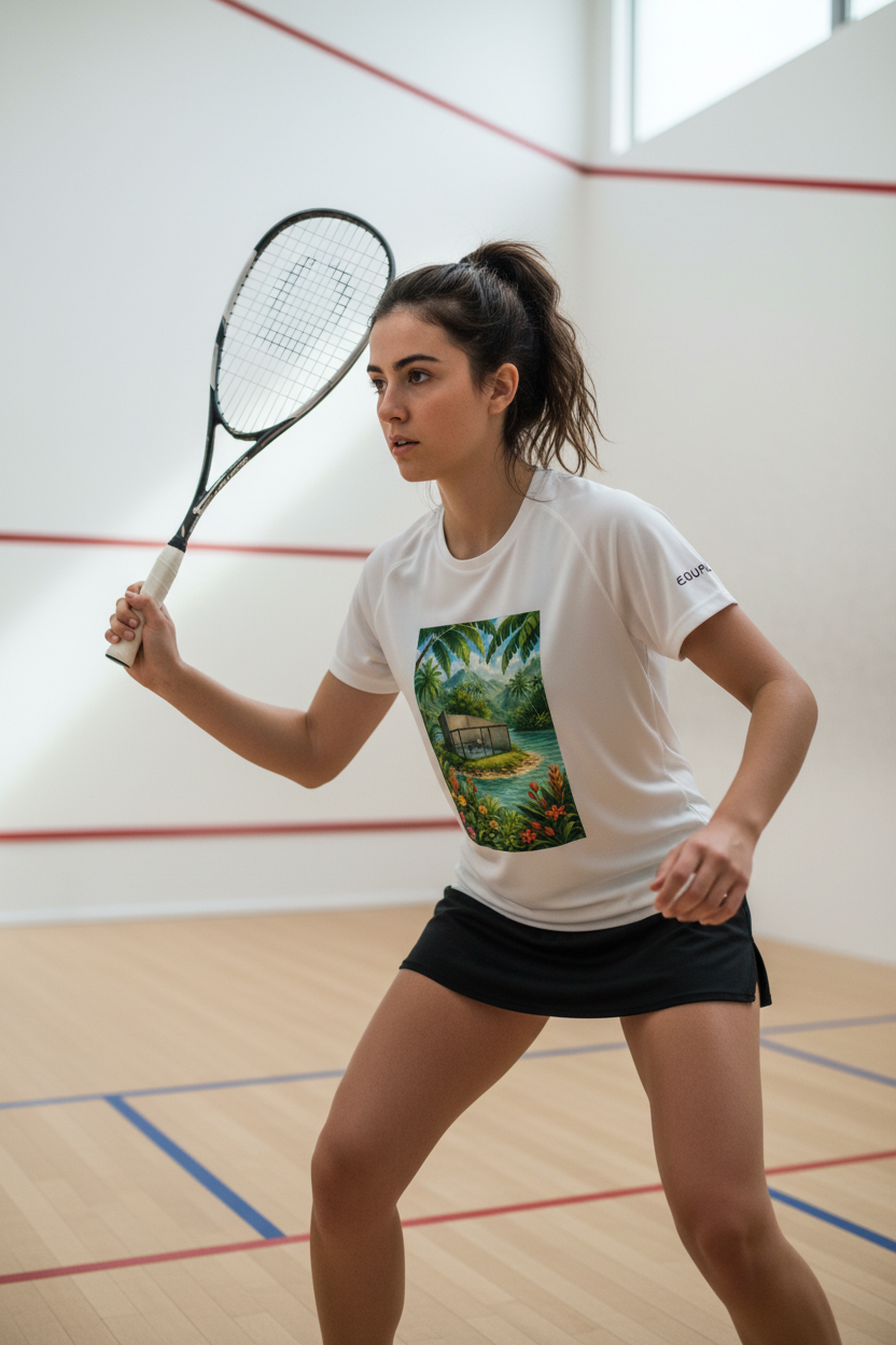 Paradise court Court Tee - Model Shot