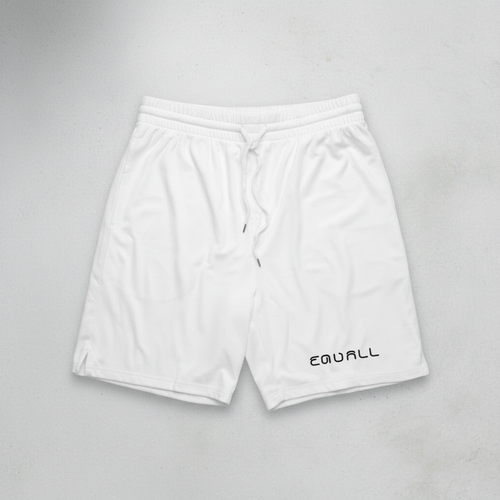White Shorts minimal flat lay